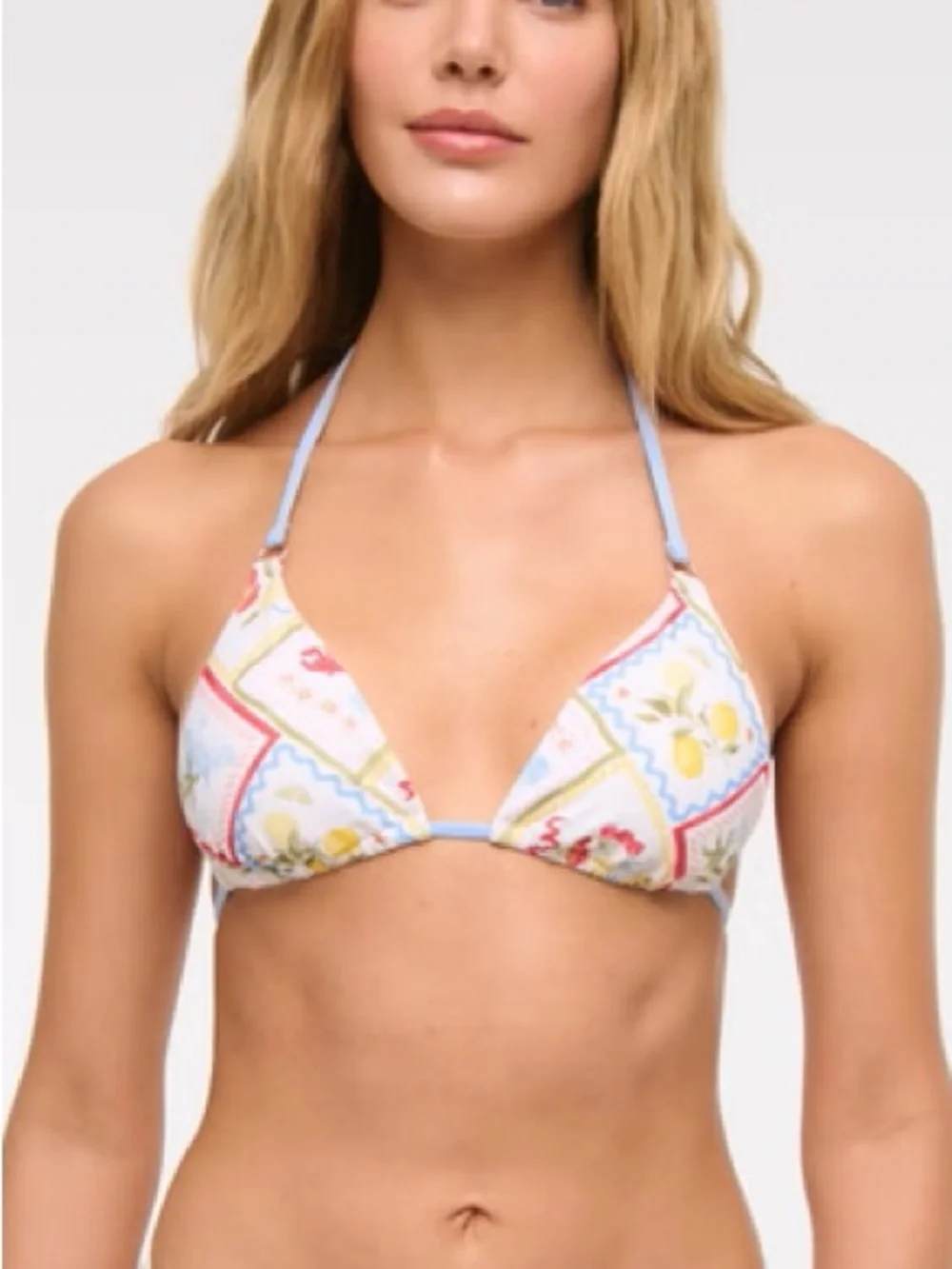 New! Abercrombie & Fitch SET Coastal Print Bikini Top S Bottom XL 39453_2
